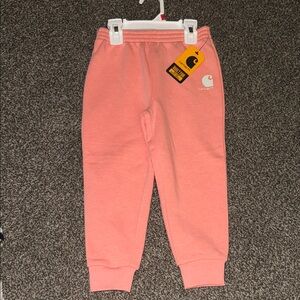 NWT Carhartt Light Pink Girls Sweatpants